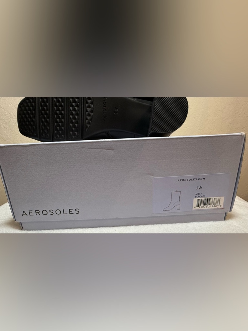 Aerosoles “Miley” Black Block Heel Ankle Boots - Size 7W - NWT in box - Picture 4 of 10